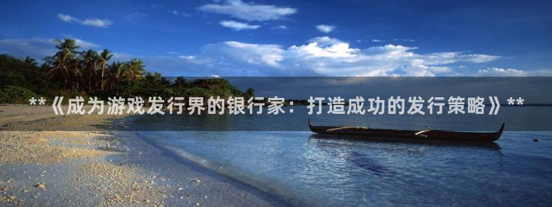 顺盈平台在线注册：**《成为游戏发行界的银行家：打造成功的发行策略》**
