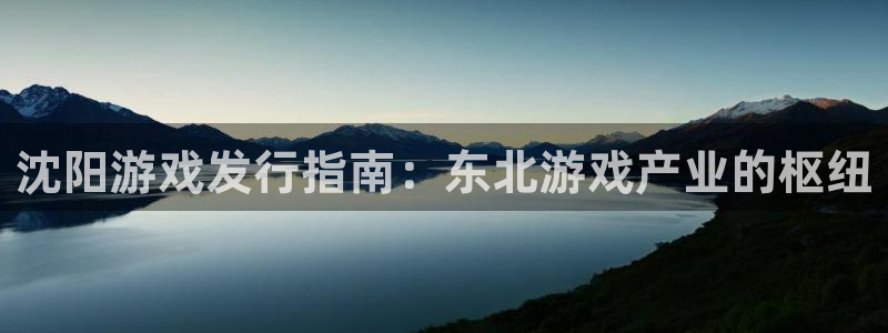 顺盈娱乐平台最新活动时间：沈阳游戏发行指南：东北游戏产业的枢纽